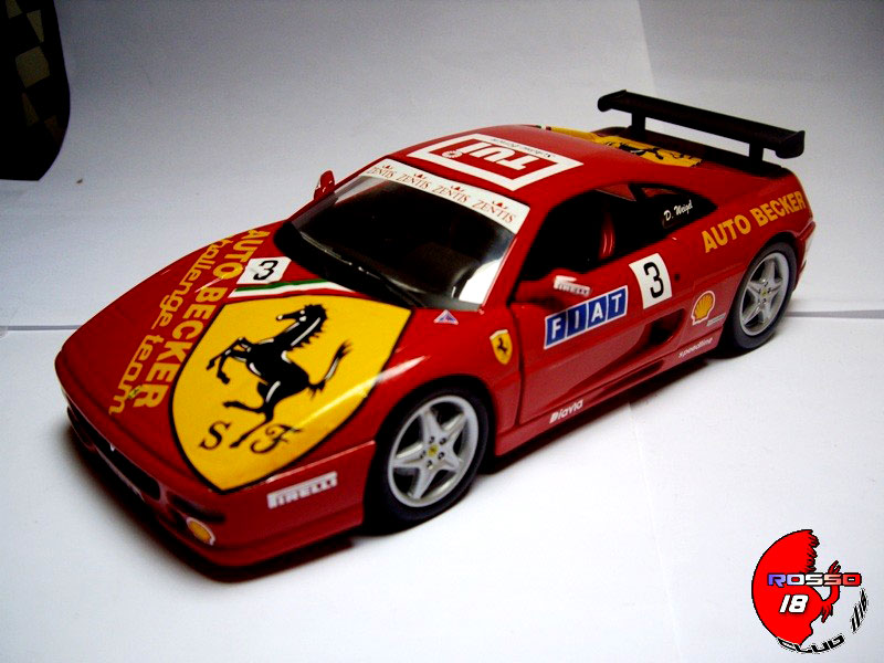 Ferrari F355 Berlinetta ferrari Saloon challenge #3 d.weigel auto becker 1/18 Hot Wheels